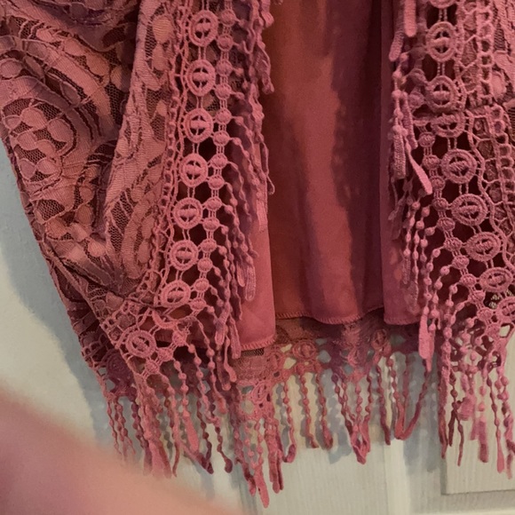 NWOT Rue 21+ Dusty Rose High-Neck Dressy Tank, 2x - Picture 6 of 6